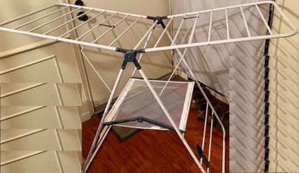 Heavy-Duty Foldable Laundry Drying Rack – Portable Shoes & Clothes Rack for Indoor & Outdoor Use