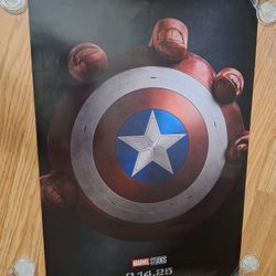 Marvel Captain America Brave New World Exclusive Limited Edition Poster