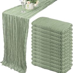 Sage green Table Runners 