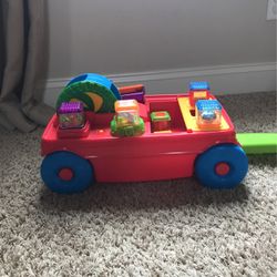 Fisher Price Peek A Blocks 2 In 1 Activity Wagon