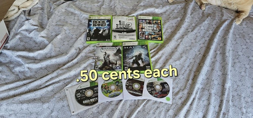 Xbox 360 Games .50 Cents Each