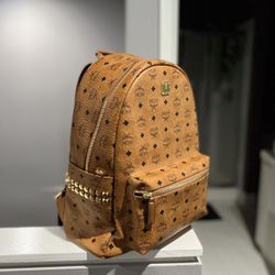 MCM Visetos Brown Backpack