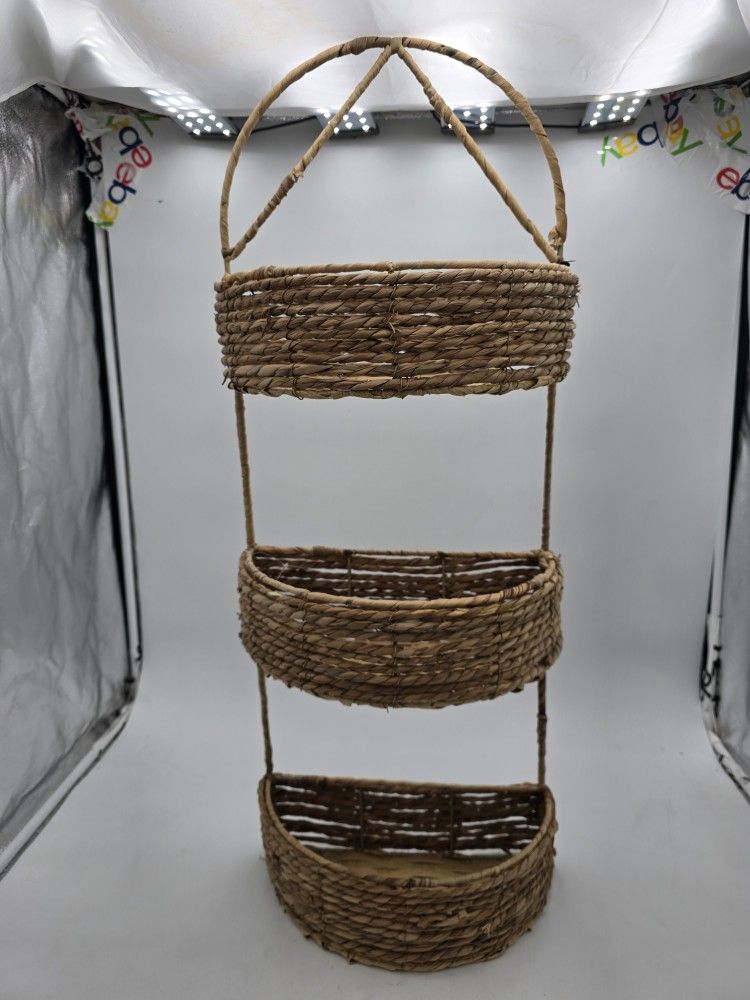 3 tier DECOR BASKET NEW WITH TAGS