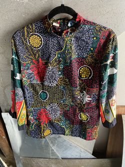 Hippy chick Long Sleeved High Necked Blouse