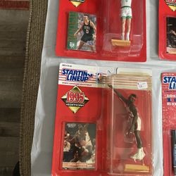 Vintage Starting Lineup Basketball Action Figures 