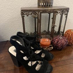 Women’s Black Suede Heels