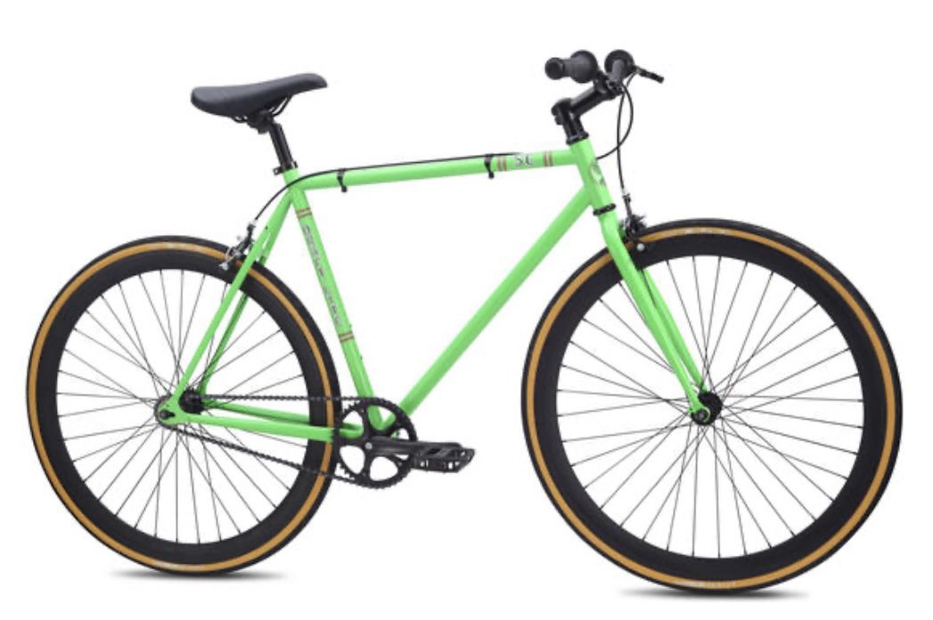  SE Draft Lite Single Speed, Size 58-59CM(Larger Size), BEAUTIFUL Green), waiting on a new saddle.  Nice bike! Just put on brand new tires/tubes from 