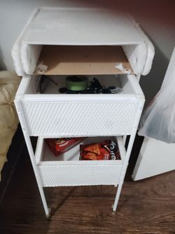 Whicker side table