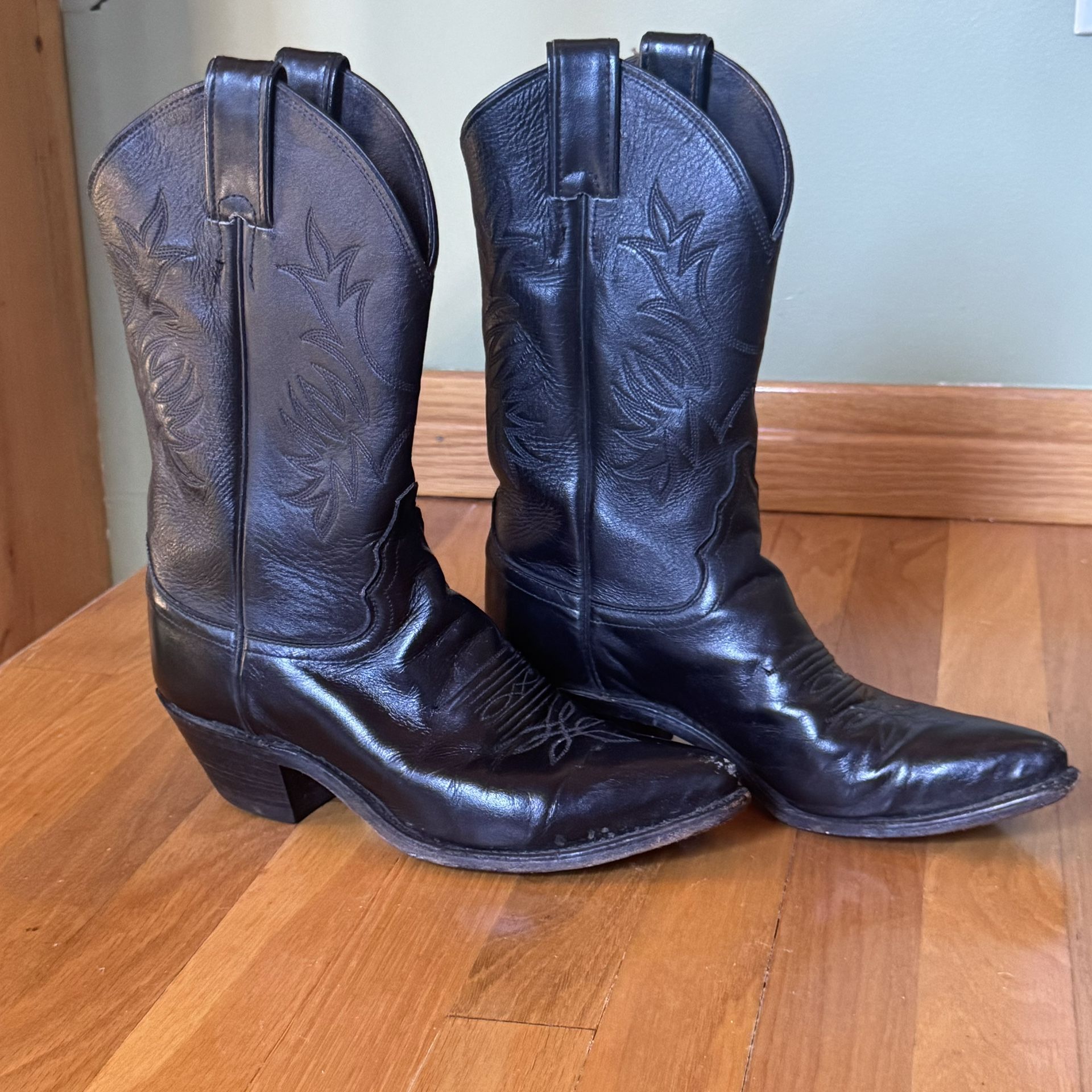 Vintage Leather Justin Cowboy Boots Women's 6.5
