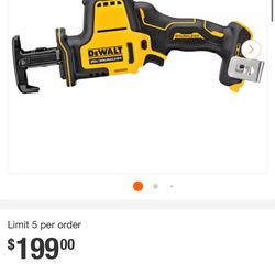 ATOMIC 20V MAX Cordless Brushless Compact Reciprocating Saw (Tool Only)