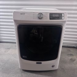 Maytag MED5630HW 27" White Front Load Electric Dryer With Extra Power Button