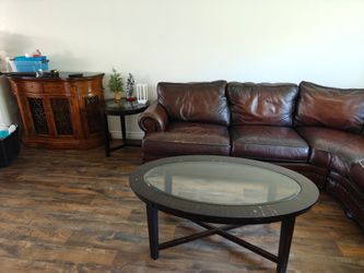 3-Piece Glass Top Coffee & End Table Set