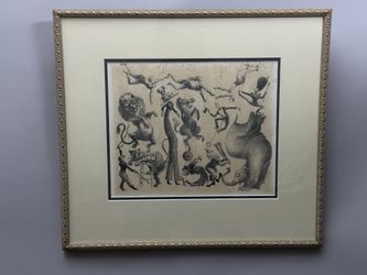 Procession, Drawing By Alfred Bendiner