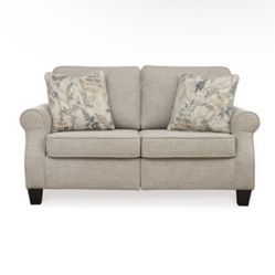 Signature Design by Ashley Alessio Modern Transitional Loveseat with Pillows, 