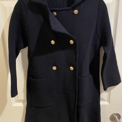 Brand new Zara women sweater coat outwear cardigan size S navy