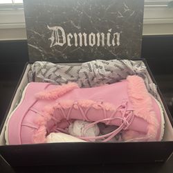 Pink demonia boots