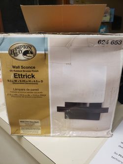 Hampton Bay Ettrick 1-Light Sconce