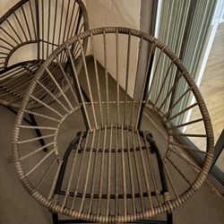 Round Wicker Outdoor Patio Chairs