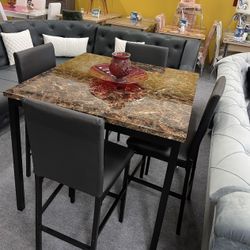 Dining Table With 4 Chairs - Delivery And Financing Available 