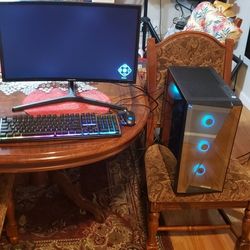 Gaming PC Rtx 3050 8GB Intel Core 15 12400F Including Keyboard And Mouse. With Samsung Odessy 24 Inch Curved Monitor