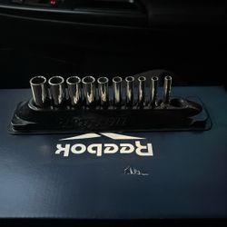 Snap-on 11 Piece 3/8" Drive Metric Deep Socket Set Magnetic Tray