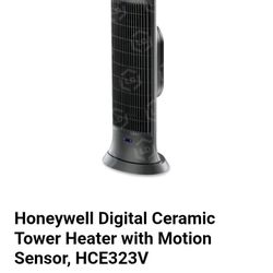 Honeywell Digital Ceramic Tower Heater with Motion Sensor, HCE323V