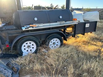 Large BBQ Smoker Trailer