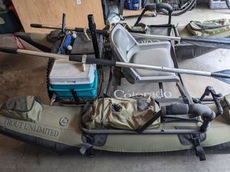 Trout Unlimited single person pontoon boat