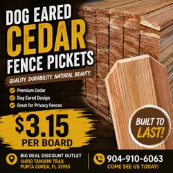 Cedar Pickets