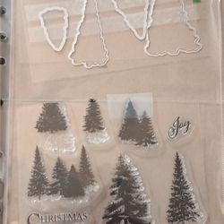 Christmas Tree Stamp And Die Set
