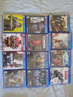 PS4 games complet in box