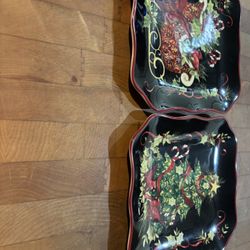 Susan Winget Christmas Plates