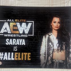 Saraya Fka Paige Signed 8x10 PSA COA photo WWE AEW
