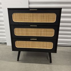 Rattan 3-Drawer Cabinet