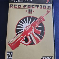 Red Faction II Sony Playstation 2 PS2 Video Game CIB Complete In Box With Manual