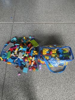 Duplo Legos + Chico Building Blocks In Bag