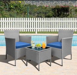 3 pieces patio furniture set
