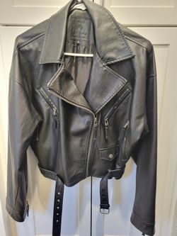 Black Leather Jacket Max Studio London