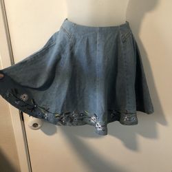 Mini Denim Skirt Size Xsmall 