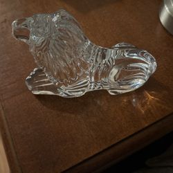 Waterford Crystal Lion, 7" x 4 5/8" x 2 1/4"