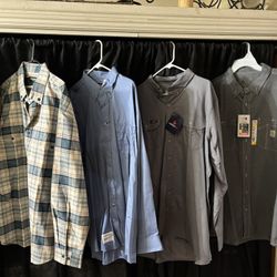 FR 2XL Tall Carhartt Long Sleeve Wolverine LAPCO  BULWORK Work Shirts