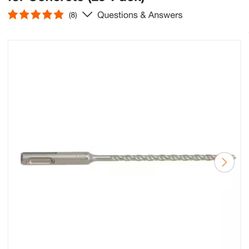 Bosch Bulldog 3/16 in. x 6 in. SDS-Plus Carbide Rotary Hammer Drill Bit for Concrete (25-Pack)