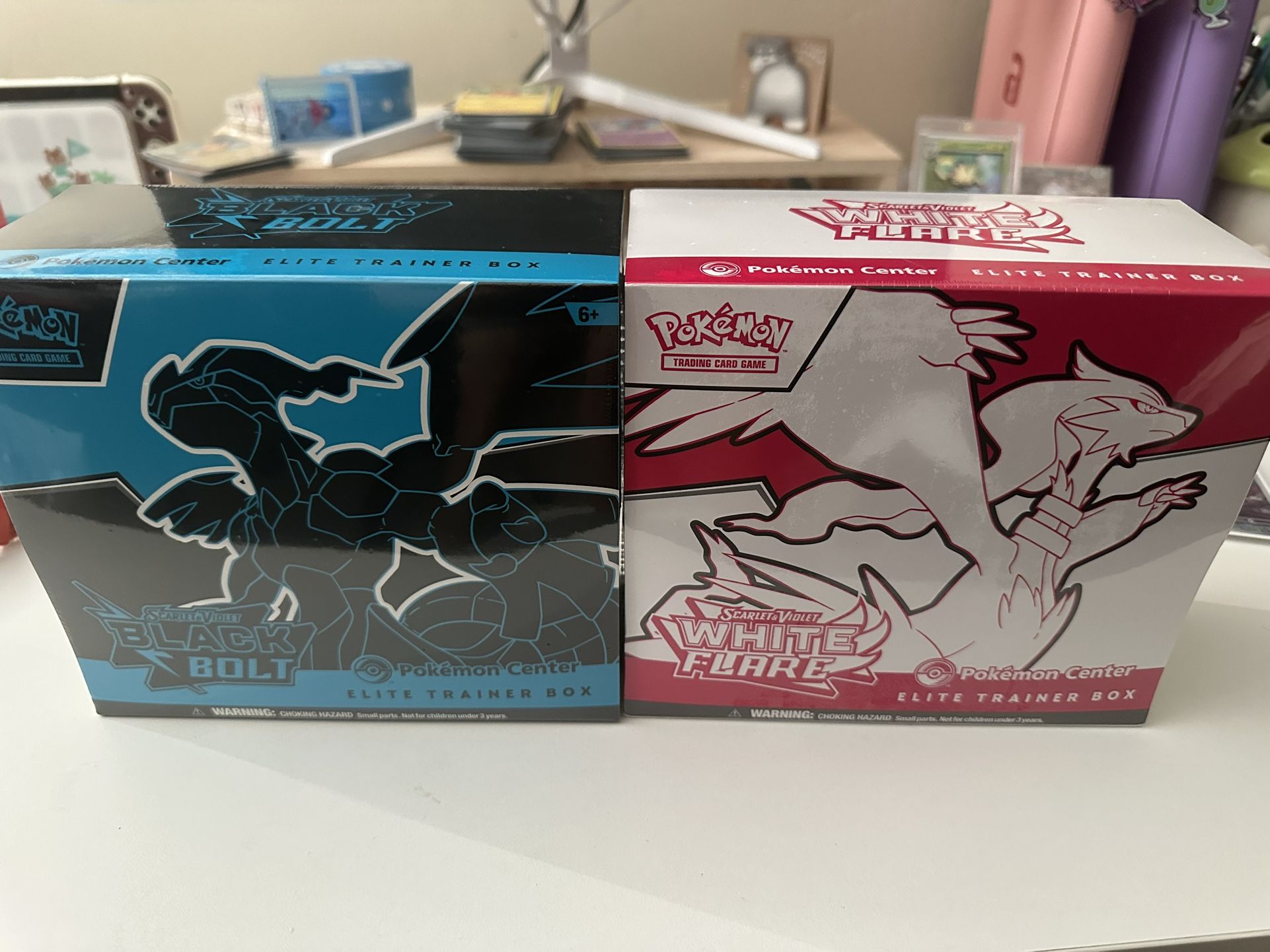 Black Bolt White Flare Pokemon Center ETBs