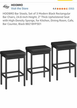 Black stools (3)