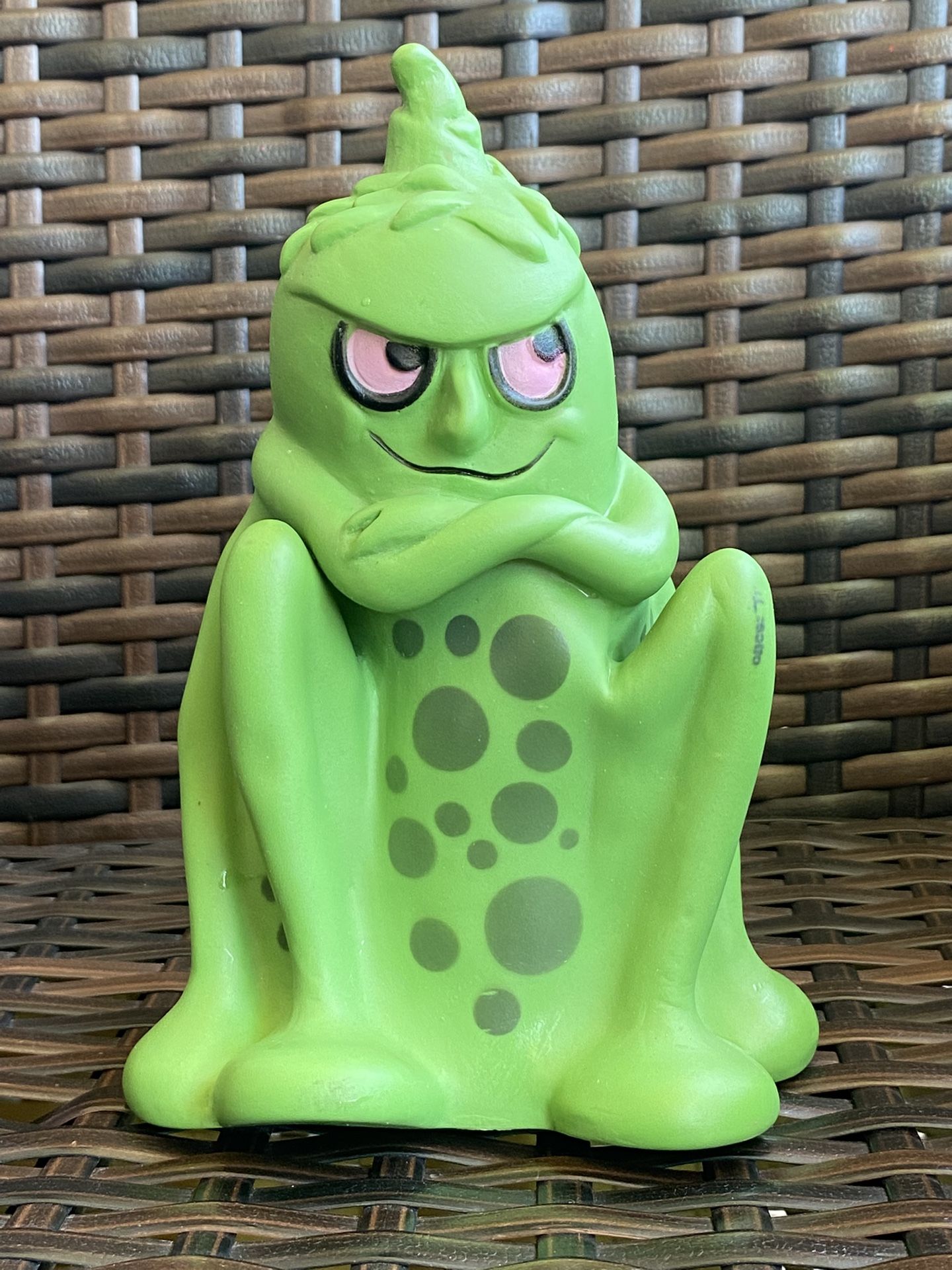 Rare 1970's Pepto Bismol 24 Hour Bug Vinyl Piggy Bank Vintage Advertising