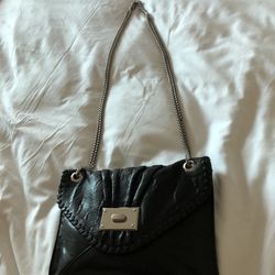 BE & D Envelope Leather Chain Strap Bag
