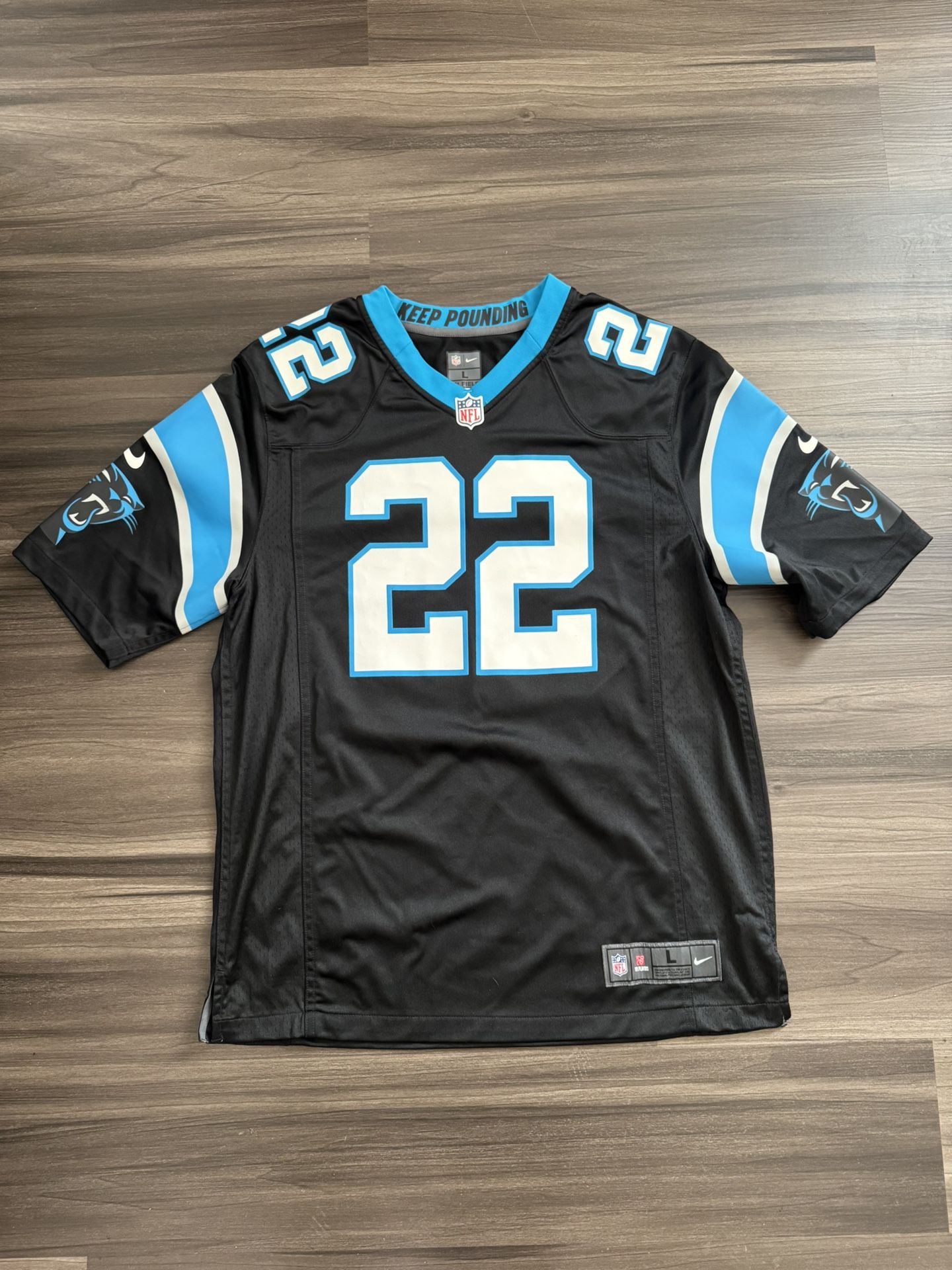 Nike On Field Carolina Panthers Christian McCaffrey Jersey Adult Large