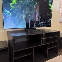 TV Console and 2 media tables