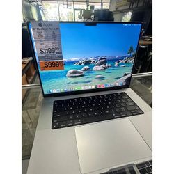 Apple 16" MacBook Pro Retina M1 Pro 10-Core CPU, 16-Core GPU, 32GB Ram, 512GB SSD 2021