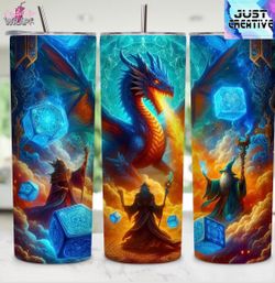 Dragon fire tumbler